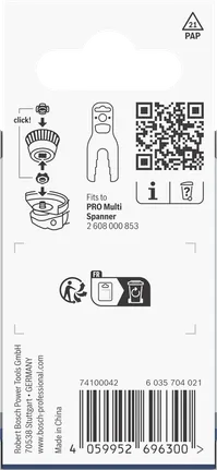 Bosch PRO X-Lock adapteri M14 pakend.